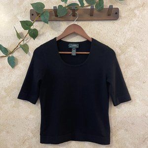 Lauren by Ralph Lauren Cashmere Sweater • Black • Size Small